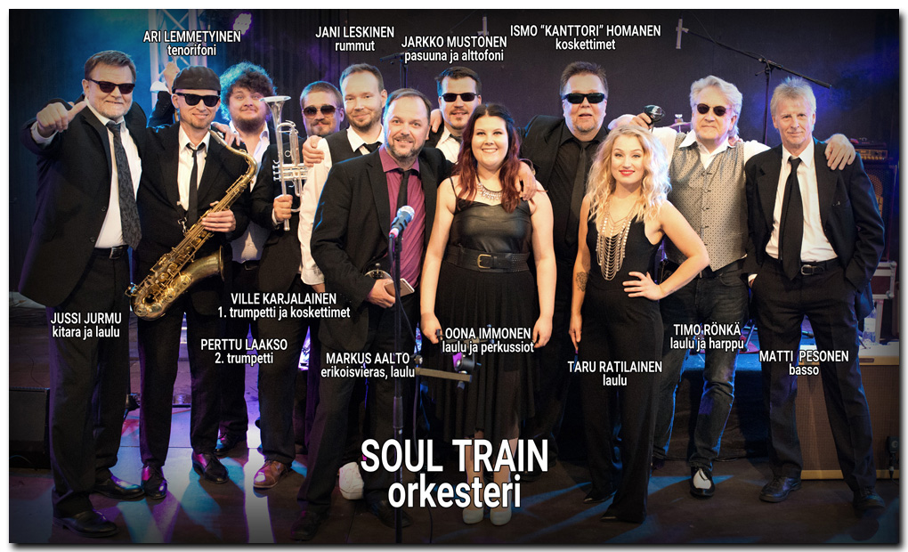 Soul Train Meri Oulun kesäteatterin konsertin jälkeen elokuussa 2017 - kuva Risto Korva 2017.